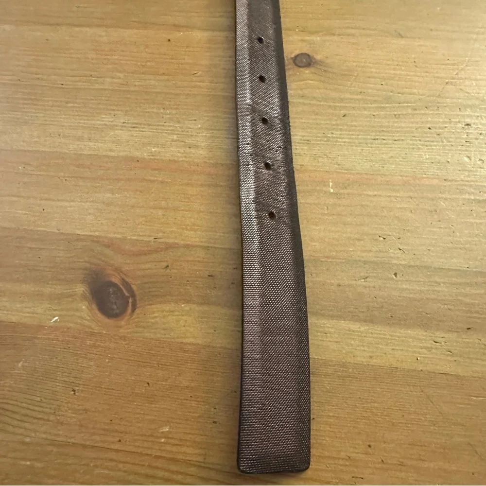 Women's Frank & Daniel Vintage Leather Belt brown shimmery iridescent size 75/30